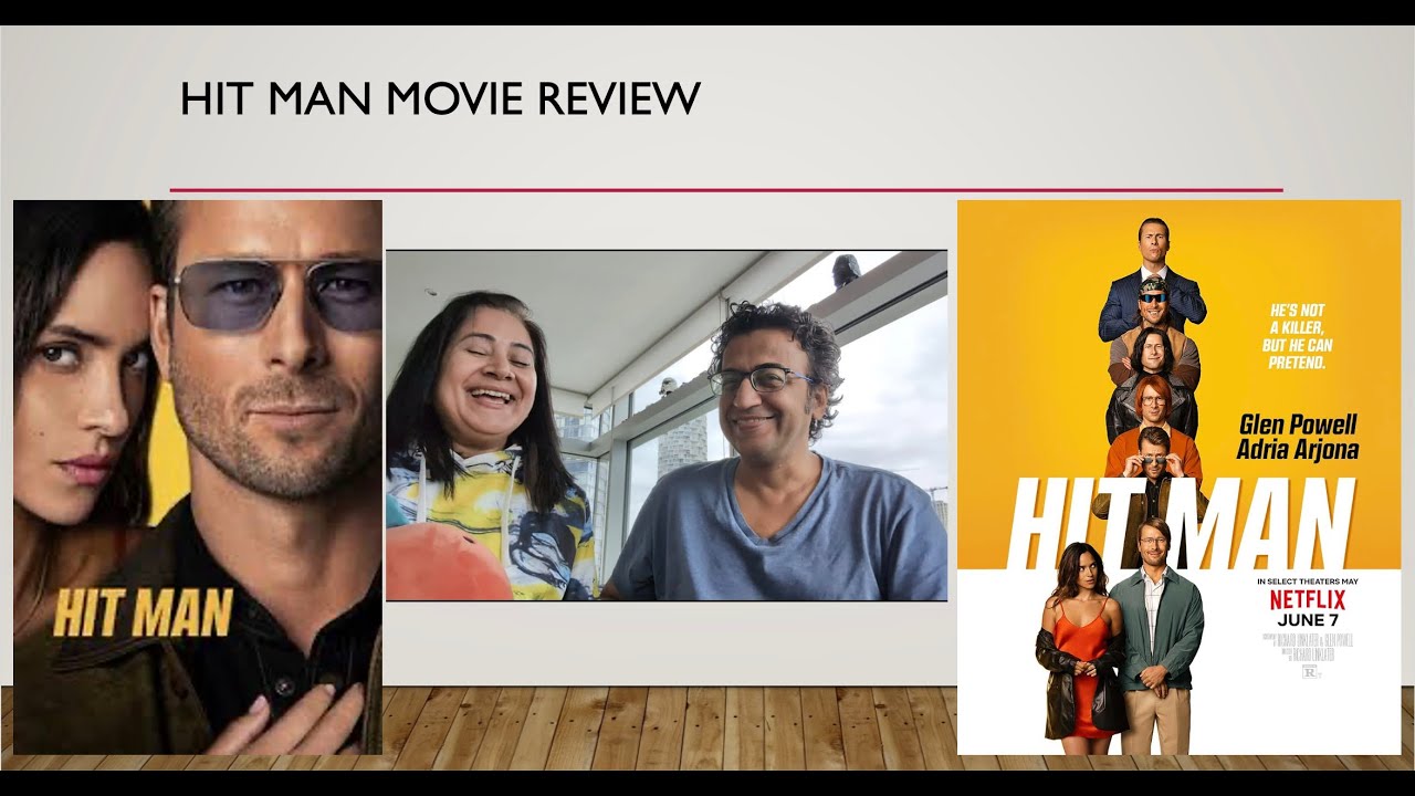 Apurv and Ritu recording their Hit Man movie review